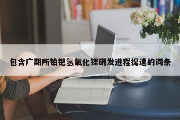 包含广期所铂钯氢氧化锂研发进程提速的词条